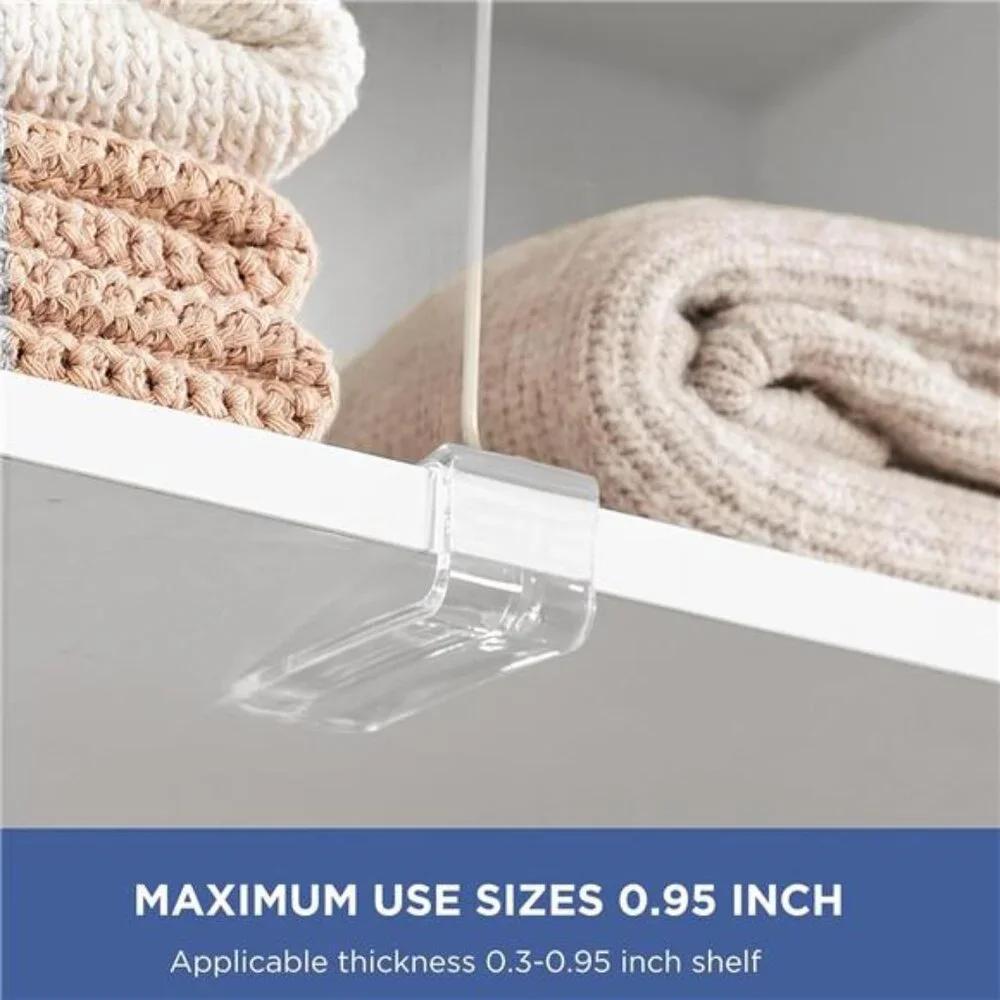 Closet Organizers and Storage Clear Shelf Dividers Vertical Purse Organizer 6 Pk